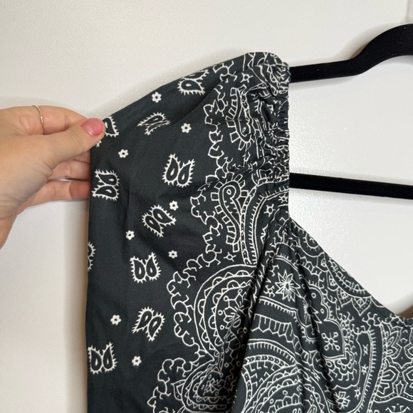 Rococo Sand Bandana Belted Paisley Romper Long Sleeve - Small - Picture 7 of 16